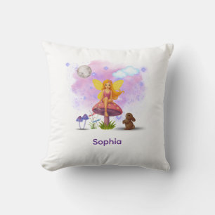 Coussin Fairy Garden Throw Pillow Birthday Gift