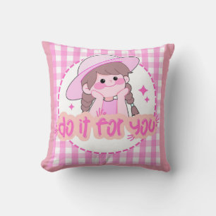 Coussin Fais-le pour toi - Citation Inspirante Fille Migno