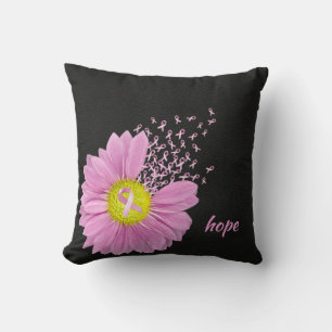 Coussin Faisal rose avec rubans roses