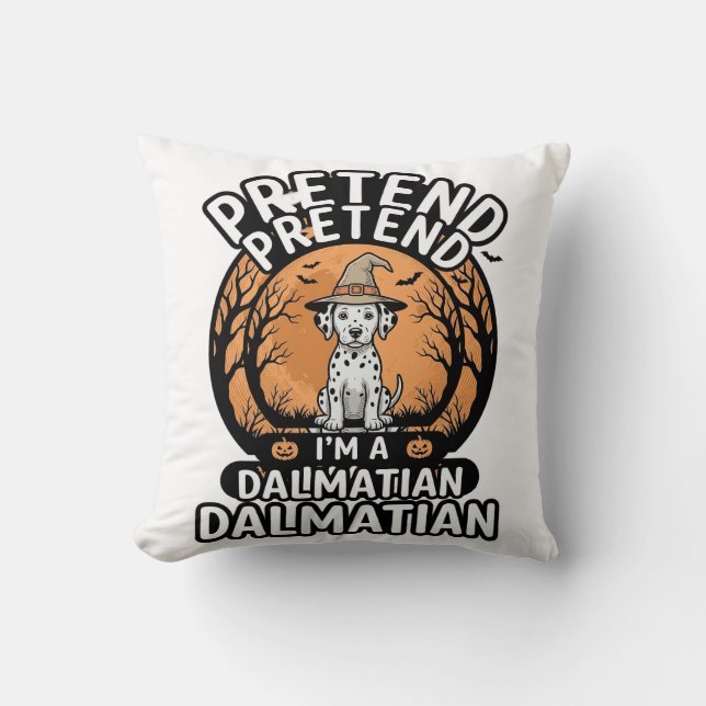 Coussin Faisons comme si j'étais un chien dalmatien d'Hall (Recto)