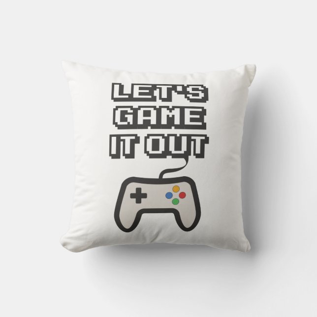 Coussin Faisons une simulation (Recto)