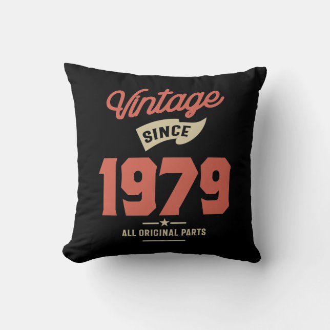 Coussin Fait En 1979 Cadeau Anniversaire (Recto)