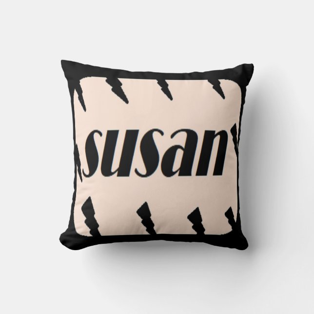 Coussin Fait et conçu pour la jolie Susan (Recto)