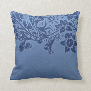 coussin fait sur commande bleu