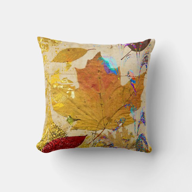 Coussin fait sur commande d'automne de collage (Recto)
