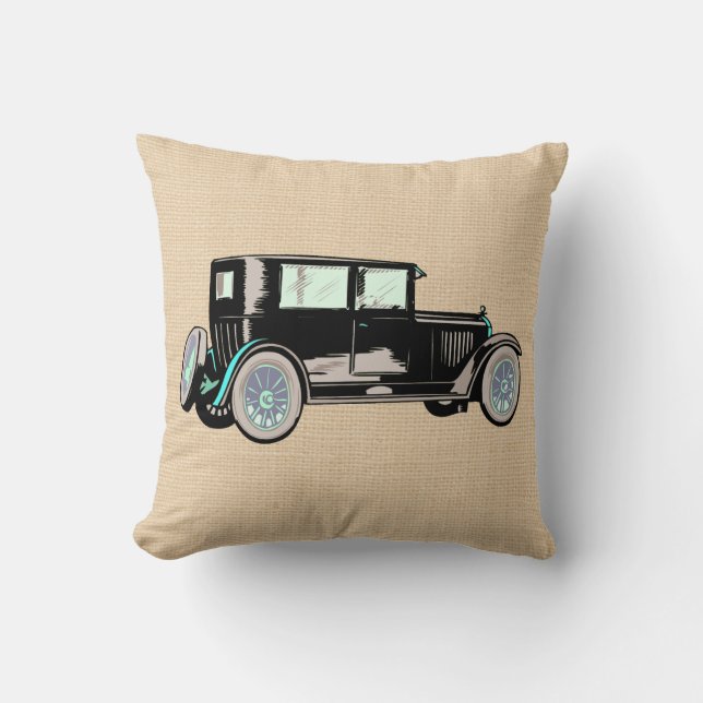 Coussin fait sur commande d'automobile vintage de (Recto)