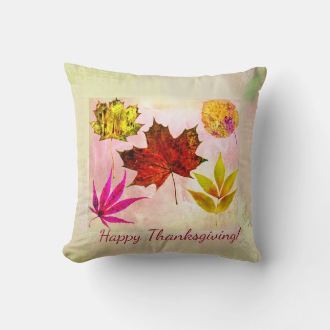 Coussin fait sur commande de bon thanksgiving de (Recto)