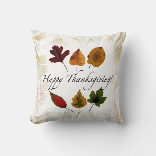 Coussin fait sur commande de bon thanksgiving de (Recto)