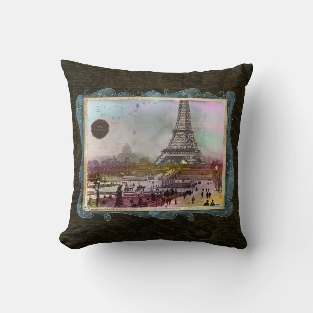 Coussin fait sur commande de Paris de scène (Recto)