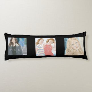 Coussin fait sur commande noir de corps