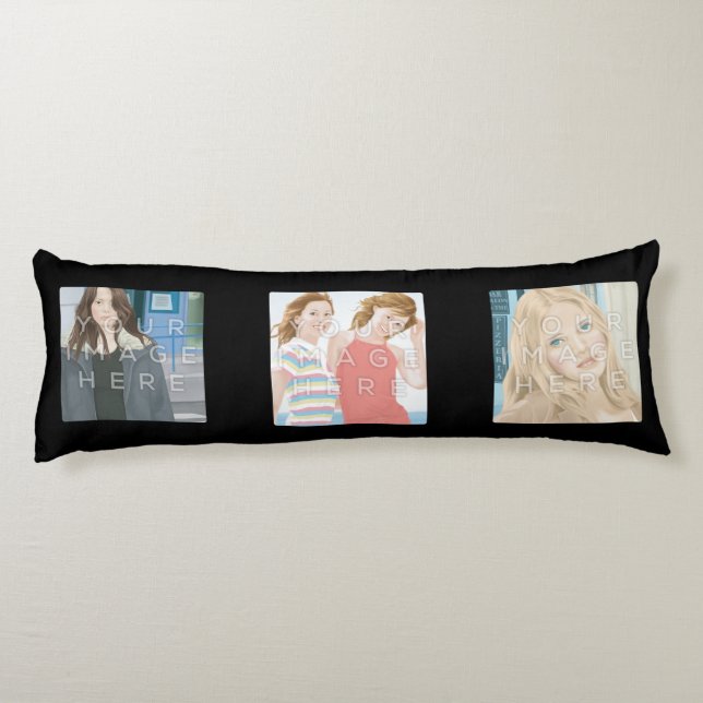 Coussin fait sur commande noir de corps (Dos)