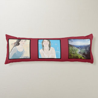 Coussin fait sur commande rouge de corps