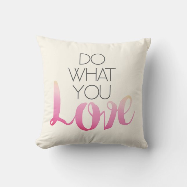 Coussin Faites ce qui vous amour 2 (Recto)