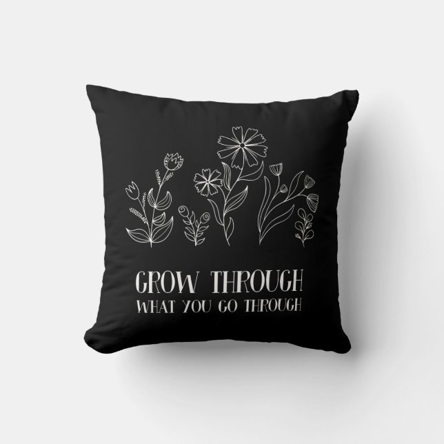 Coussin Faites le tour de ce que vous traversez (Recto)
