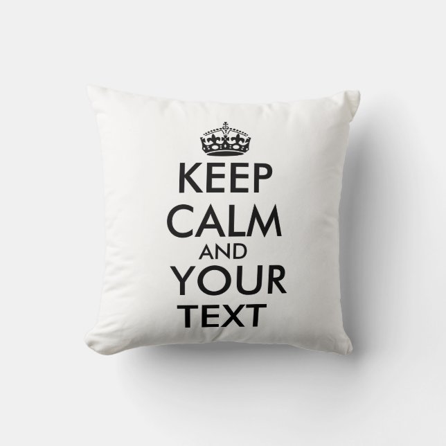 Coussin Faites vos propres garder le texte personnalisable (Recto)