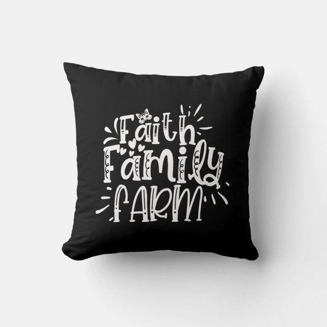 Coussin faith family farm (Recto)