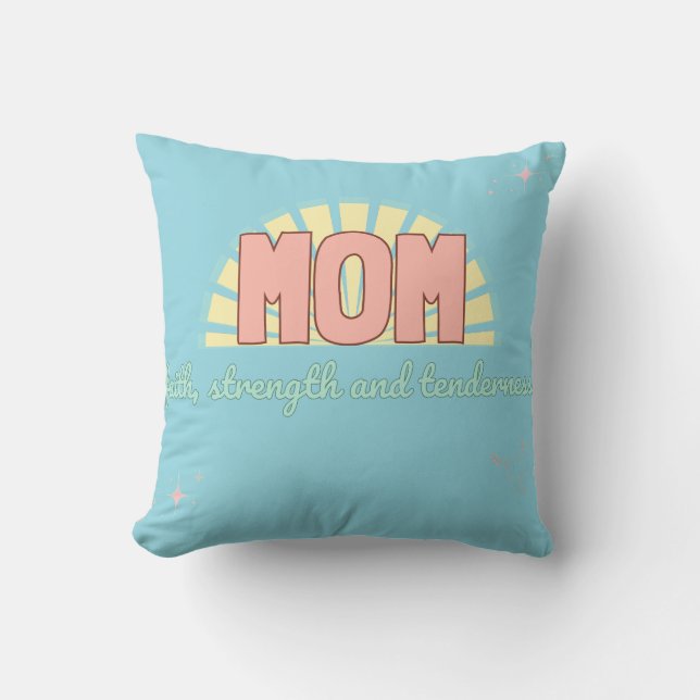 Coussin Faith, Strength & Tenderness pillow (Recto)
