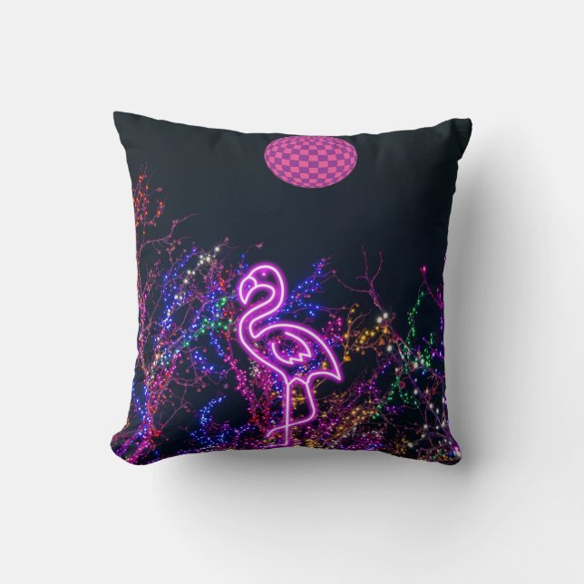 Coussin Falmingo à la soirée dansante. (Recto)