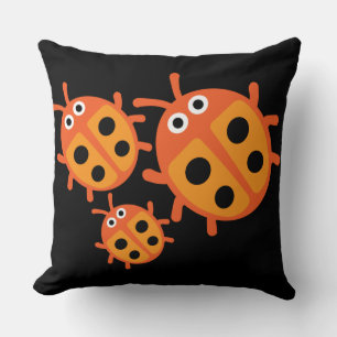 Coussin Famille de coccinelles adorables enfants
