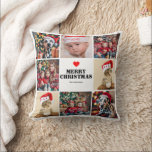 Coussin Famille de Noël 8 Photo Collage<br><div class="desc">Profitez de cette période de vacances avec une touche d'amour personnalisée ! Cette Famille de Noël 8 Photo Collage Jeter l'oreiller est la façon parfaite de présenter vos souvenirs les plus chers - des moments de fête en famille aux instantanés hivernaux qui réchauffent le coeur. Avec un espace pour huit...</div>
