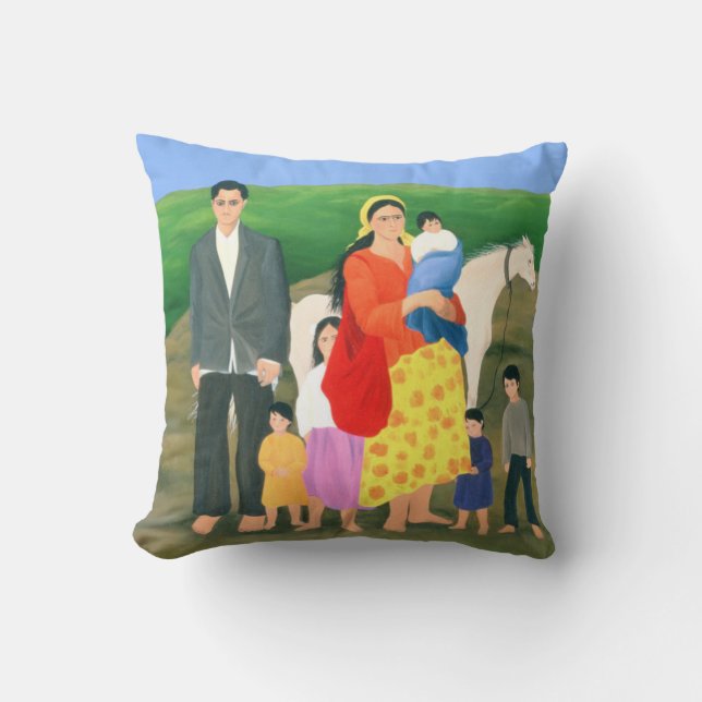 Coussin Famille gitane 1986 (Recto)