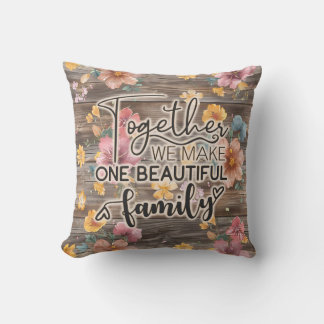 Coussin Famille Maison Florale Rustique