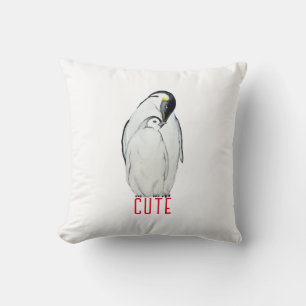 Coussin Famille mignonne de pingouins empereurs T-Shirt