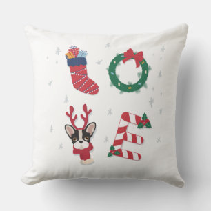 Coussin Famille Noël Mignon Moderne