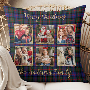 Coussin Famille Noël Plaid Photo personnalisée Collage