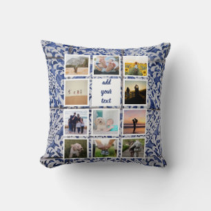 Coussin Famille personnalisée 11 Photo Collage personnalis
