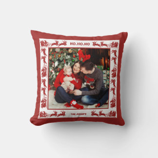 Coussin Family 2 Photo Santa Sleigh Ride Christmas