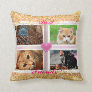 Coussin Family Cats Populaire Cadeau Ajouter Votre Texte