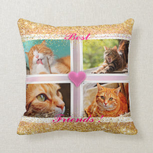 Coussin Family Cats Populaire Cadeau Ajouter Votre Texte