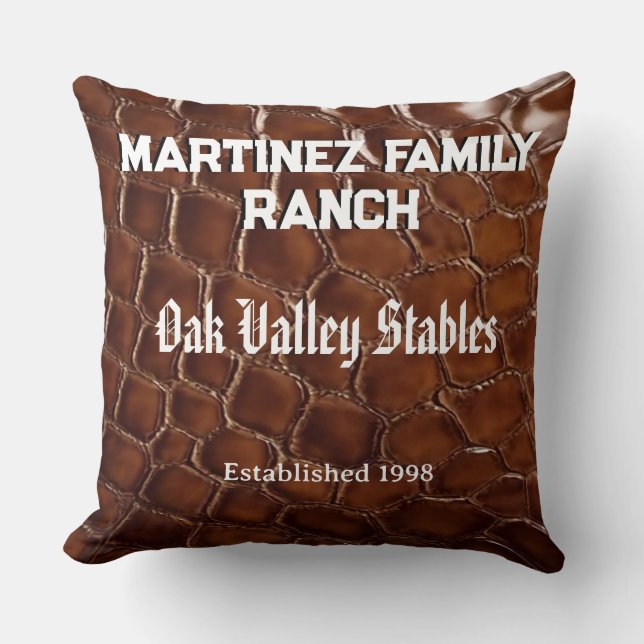 Coussin Family Ranch Faux Crocodile Leather (Recto)
