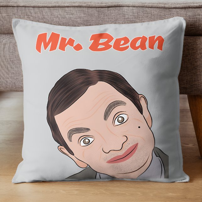 Coussin Fan Art de M. Bean (Rowan Atkinson) (Créateur téléchargé)