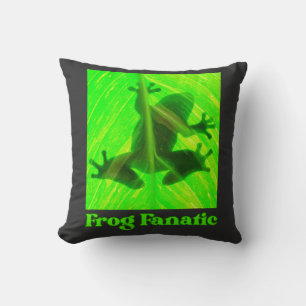Coussin Fanatique de grenouilles Amoureux de grenouilles