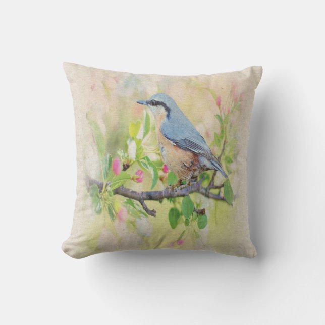 Coussin Fanatique d'oiseaux (Recto)