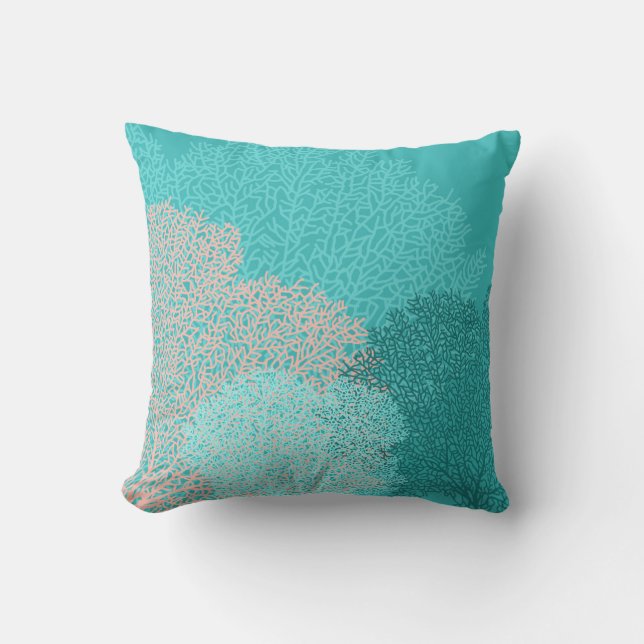 Coussin Fans de mer de corail (Recto)