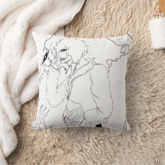 Coussin Fantaisie d'anime sombre Corbeau et Art démoniaque