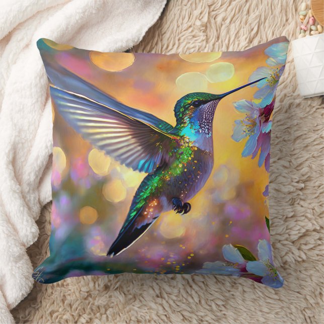 Coussin Fantaisie de Fleurs de Cerisier Lever de Soleil Co (Couverture)