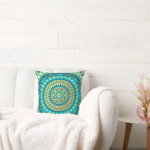 Fantaisie Mandala Bleu Or