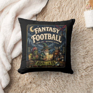 Coussin Fantasy Football, Dragon Magicien Fantasy Vintage