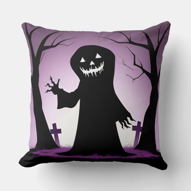 Coussin Fantôme d'Halloween (Recto)