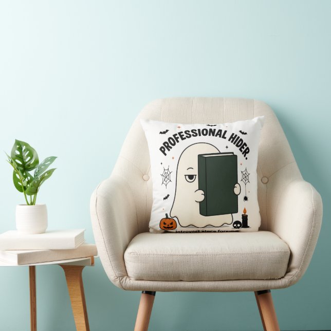 Coussin Fantôme d'introverti drôle Professionnel Cacheur H (Chaise)