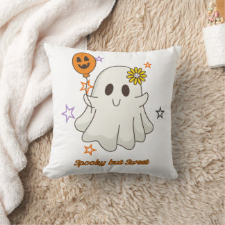 Coussin Fantôme mignon Halloween chouette mais doux