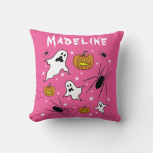 Coussin Fantômes, Citrouilles et araignée d'Halloween pers