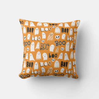 Coussin Fantômes, crânes et Boo Éffrayants