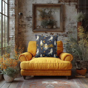 Coussin Fantômes de minuit Halloween avec motifs célestes