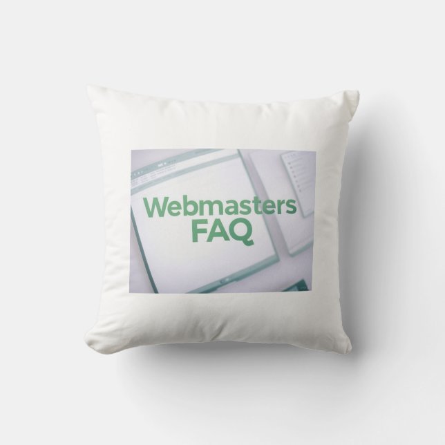 Coussin FAQ WebMasters (Recto)