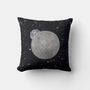 Coussin Far Side of the Moon Earth Starry Sky